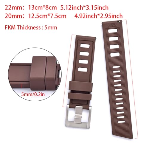 Bracelets de montre étanches 20mm 22mm pour plongée sous-marine - 4