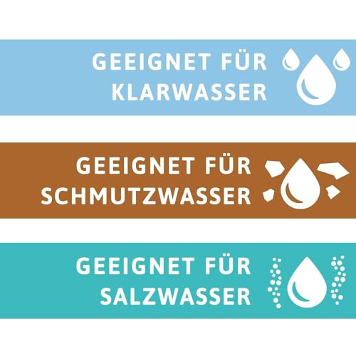 T.I.P. 2in1 Schmutzwasser Tauchpumpe mit Edelstahl und DUO-Ring