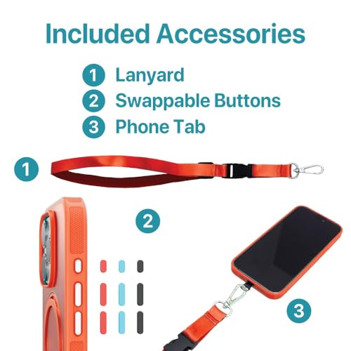 BLACK+DECKER 360°Spin Magnetic Stand for iPhone 16 Case, Coral Rose - image 8