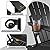 Magpie Fabrics Foldable Adirondack Chair with Cup Holder, HDPE Weather Resistant Oversize Outdoor Chair, Widely Used in Patio, Fire Pit, Deck, Porch, Garden, Campfire (Black)