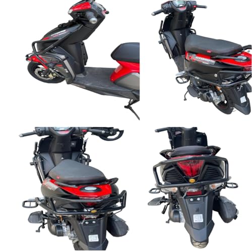 Image of NTORQ 125 CRASH GUARD WITH FRAME SLIDER LAGGUARD FRONT AND REAR CRASH GUARD SUITABLE FOR NTORQ 125 BS6 SCOOTER (SET OF 1)