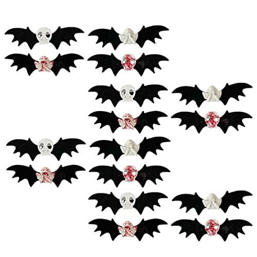 IMIKEYA 16PCS Halloween Spider Bat Hairclip Black Bat Hair Pins Hair Barrettes Accessories Costume Props for Halloween Party Supplies