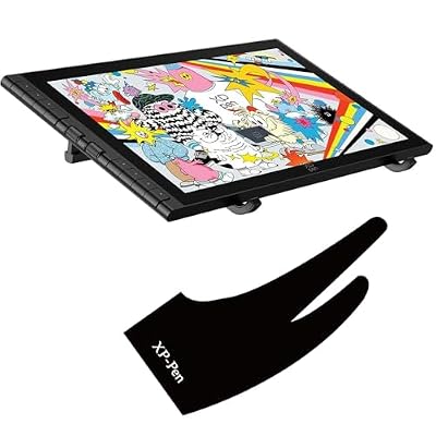XPPen Artist 16 3rd Drawing Tablet with Screen, 15.4" Pen Display with 16K Pressure Stylus, Anti-Glare Etched Glass XP-PEN Professional Artist Glove