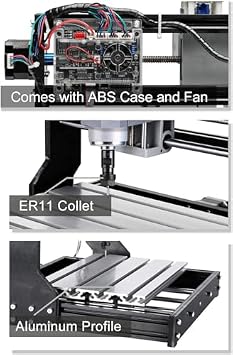 Genmitsu CNC 3018-PRO Router Kit GRBL Control + CNC Router Machine Controller Board with ABS Case
