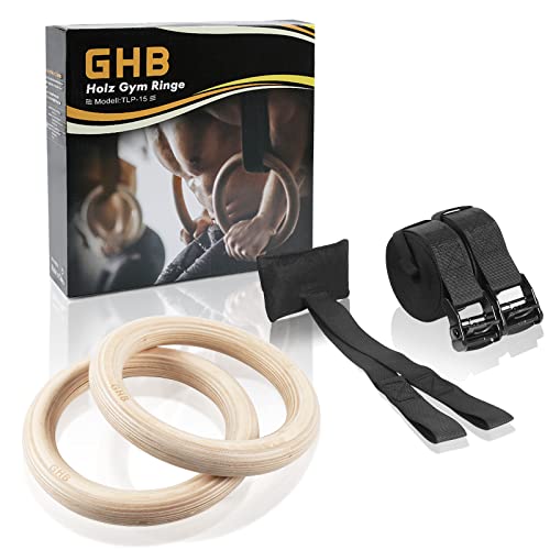 GHB Unisex - Erwachsene ‎GH-01 Gym Ringe, Beige, 28mm Cover
