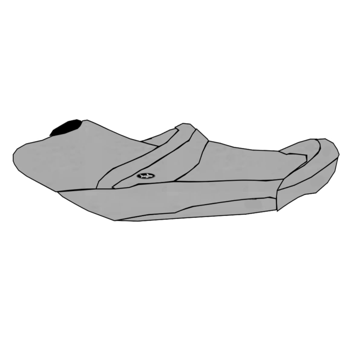 BlackTip Jetsports Seat Cover Compatible with Yamaha WaveRunner VX Cruiser 2007-2009 (Gray)