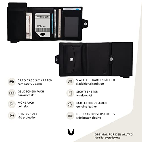 Compartiment pour monnaie et billets avec le mini portefeuille MAGATI - 3