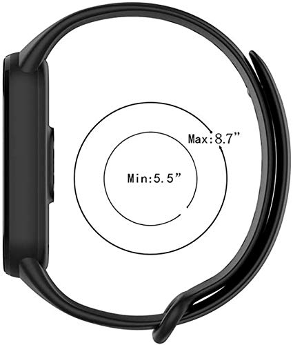 Image of WOW Imagine Replacement Strap Wristband for Mi Band 5 Smartwatch | Soft Silicone Matte Sport Wristband Accessory Flexible Bracelet Compatible with Xiaomi Mi Band 5 - Grey