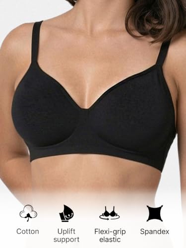 Image of Enamor Innovations Fabcool Encircled Side Support Shaper, Non Padded, Wirefree, High Coverage, Women's Cotton Everyday Bra - A042 (Available in Plus Sizes)