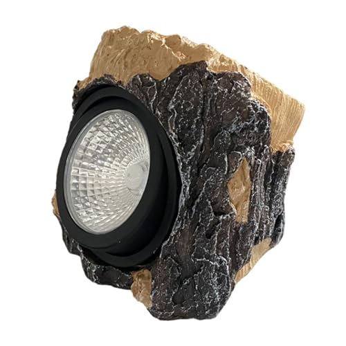 jojofuny Lámpara Solar para Exteriores Forma de Tocón de Árbol Resistente al Agua Ip45 Carga Rápida 6 Horas Decoración para Jardín y Caminos Luces Solares Impermeables para Pasillos y