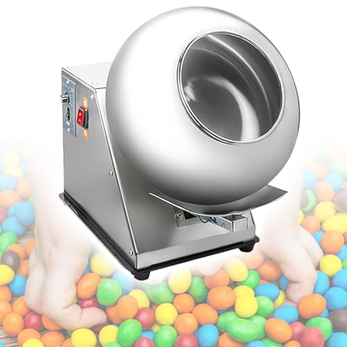 Máquina para recubrir azúcar Máquina para recubrir azúcar, mini máquina para recubrir chocolate - Máquina pulidora de medicamentos, para granulados en píldoras, tabletas, dulces, pulido y re