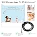 Dual Shower Head, Double Shower Heads for Two People 5 Mode Tandem Shower Head for Couples with 3 Meters Shower Hose, Matte Black