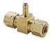 3/8" Compression x 0.17" Barb Brass Tee