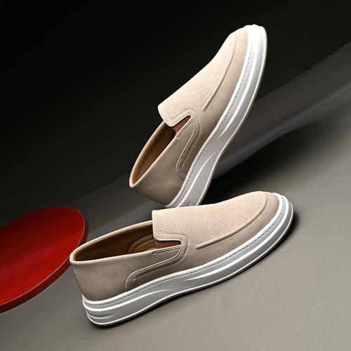 Image of Centrino Driver Loafers for Man | Casual Shoes for Men Stylish | Slip-On Lightweight Moccasins | Cushioned Insole | Comfortable Walking Loafer Shoes for Men | Hand-Stitched | Mens Shoes (9571)