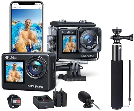 WOLFANG Action Camera GA200 GB2100 Selfie Stick