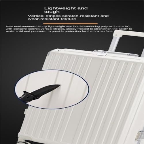 Suitcase Aluminum Frame Trolley Case, Large Capacity And Durable 22-inch Universal Wheel Travel Check-in Password Box Luggage(Blue)3