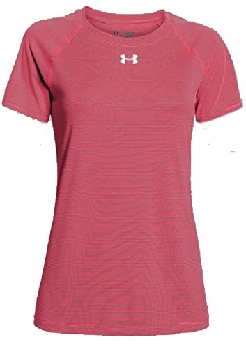 Under Armour Womens Stripe Tech T-Shirt - Pink - Small
