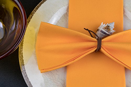 Simulinen Colored Disposable Dinner Napkins - Decorative, Linen-Feel, Elegant & Cloth-Like - Sunshine - Absorbent & Durable - Weddings, Parties And Holidays! - Perfect Size: 16''X16'' Box Of 50 #TOP2