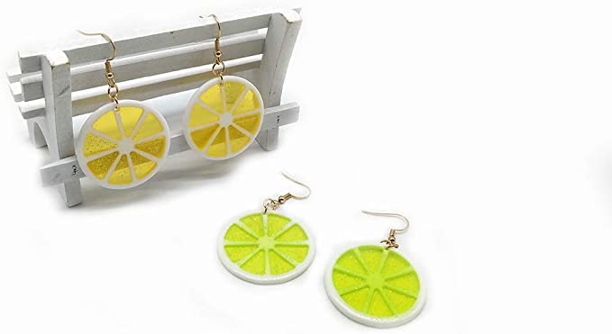 Lemon Acrylic Dangle Earrings Fruit Earrings For Women Girls4