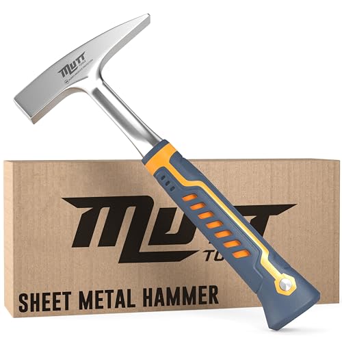 AMERICAN MUTT TOOLS 18oz Forged Sheet Metal Hammer for HVAC and Duct Work