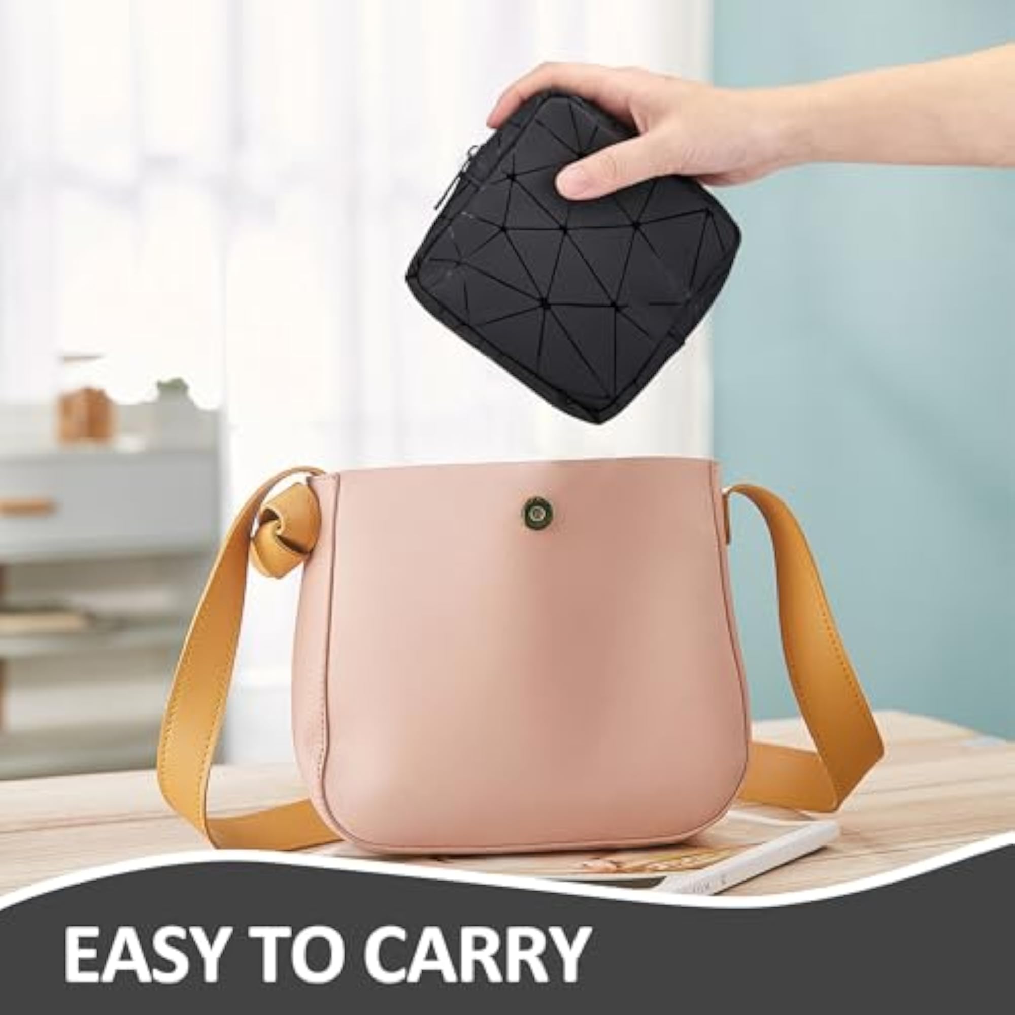 Waterproof Sanitary Napkin Storage Makeup Bag, Feminine Pouch