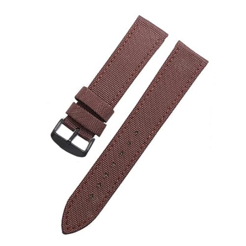 Bracelet montre nylon anti irritation doublé fond cuir pour remplacer toile rêche