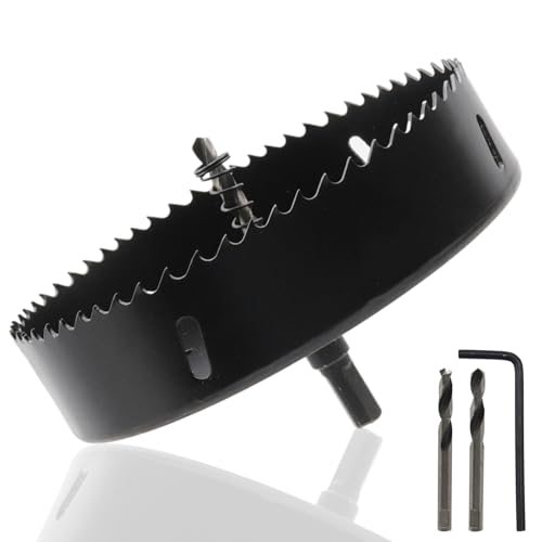 Image of 5-51 /64 inch /147mm Dia Hole Saw BI -Metal Hole Drilling Cutter for Drilling Holes in Wood, Plastic, Thin Metal