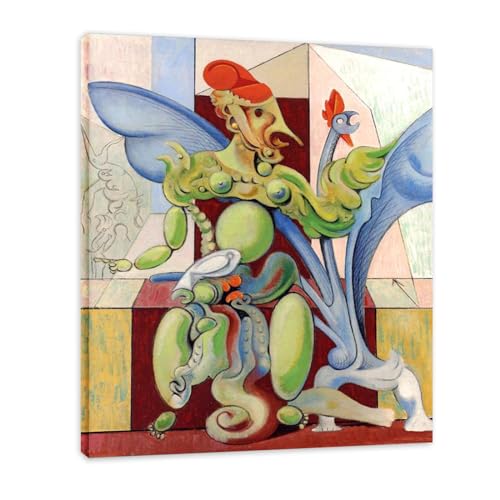 Max Ernst tableau érotique voilé pour décoration murale salon et bureau chic 40x50