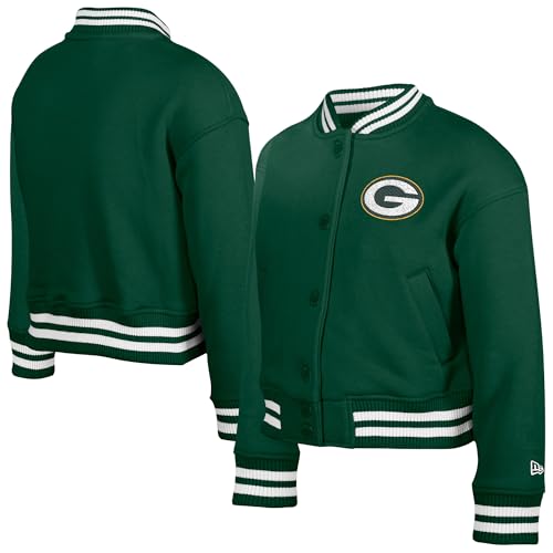 New Era Youth NFL Chenille Applique Fleece Full-Snap Jacket