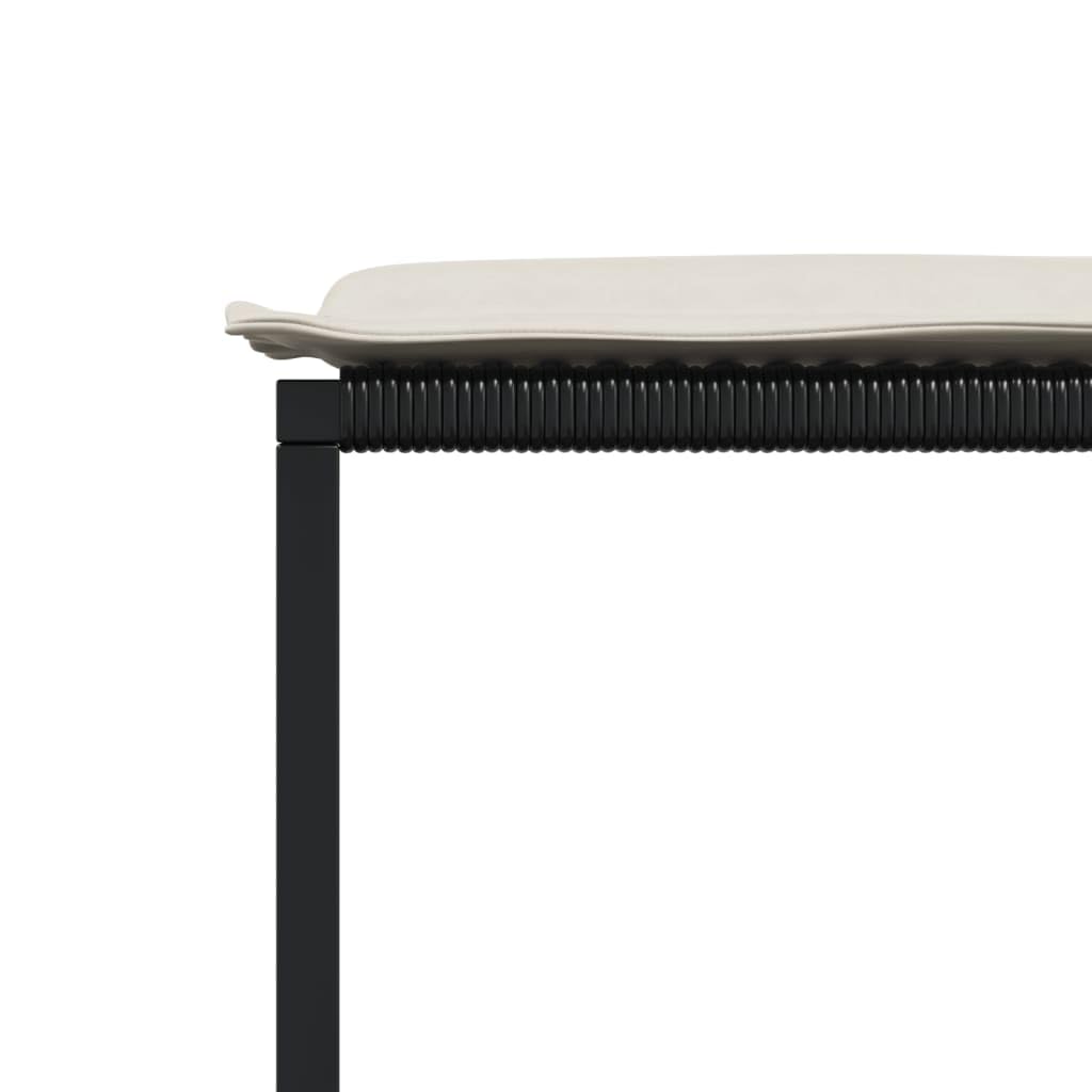 vidaXL Set da Pranzo da Giardino 17 pz con Cuscini Nero in Polyrattan, Set da Pranzo, Set per Esterni, Set mobili da Esterno, Set da Giardino