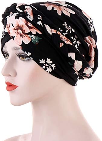 3 Pack Womens Printed Turban Hat Head Wraps Covers Chemo Cancer Beanies Cap Headwear - Image 6