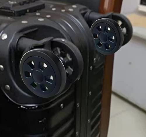 Suitcase Wheels Replacement 360 Spinner Luggage Travel Wheel Kits Double Accessories Universal Rubber Swivel Trolley Casters Bearings Repair Tools Set Rotating Flexible Quietness (4PCS (55x15mm))4