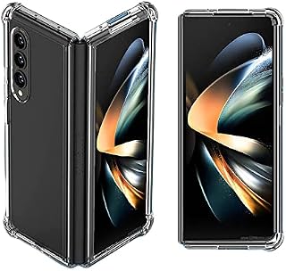 KP TECHNOLOGY Case for Samsung Galaxy Z Fold 4, Premium Transparent Crystal Clear Bumper Phone Case for Samsung Galaxy Z Fold 4 5G (2022)