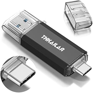 THKAILAR USB Stick 256GB USB 3.0 High Speed Memory Stick Thumb Drive C for Music/TV/Video/External Storage Data, Pen Drive Flash Drive for Smartphones/PC/Galaxy/MacBook Pro (256GB, Red)