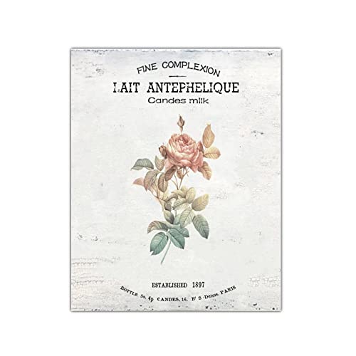 Panneau en bois bouquet de fleurs decoration rustique 40x50