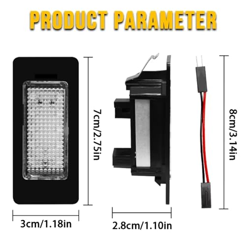 Luces de matrícula trasera para coche Serie 1 E82 E88 compatibilidad exacta modelos 2008 a 2013 5