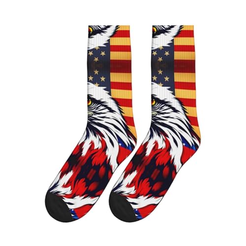 American Flag Fire Eagle Fashion Leisure Sports Socks Are Unisex To Keep Feet Dry Suitable Various Outdoor Sports4