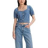 Levi's Women's Simone Short Sleeve Blouse, Mighty Fine, X-Small