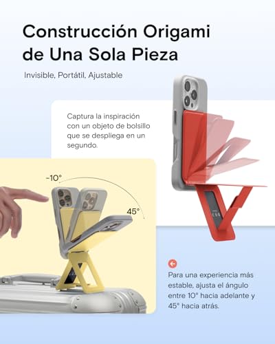 Soporte para teléfono y trípode móvil MOFT para iPhone 17/16/15 con 3 modos de ángulo ajustable 3