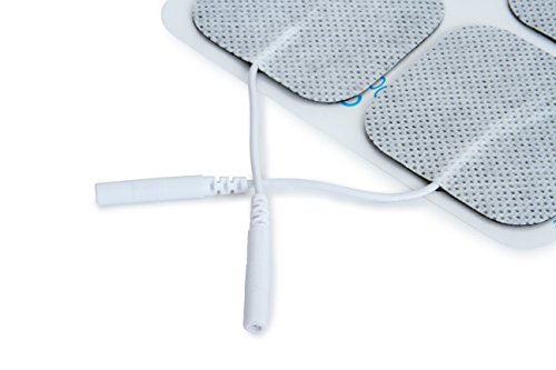 Reserv 2" X 2" Premium Re-Usable Self Adhesive Electrode Pads For Tens/Ems Unit, Fabric Backed Pads With Premium Gel (White Cloth And Latex Free) (1 Pack (40 Electrodes)) #TOP3