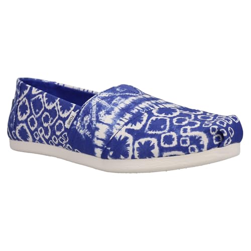 TOMS Womens Alpargata Slip On Flats Casual - Blue - Size 8 B2