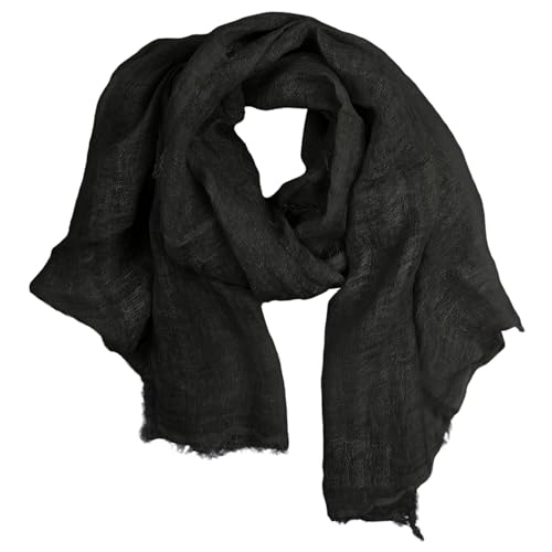 Écharpe Freak Scene foulard noir contre le vent frais grâce au format 90x190 cm