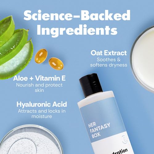 Image of Her Fantasy Box | Dr. Hydration Moisturizing Body Wash - Ultra-Hydrating Cleanser with Hyaluronic Acid & Aloe, Gentle Daily Wash for Soft, Smooth-Feeling Skin, Vegan & pH Balanced (16 oz)