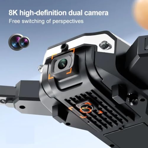 Image of Drone With HD Dual Camera Brushless Motor,Smart Gestures Selfie, Altitude Hold One-Click Takeoff /Landing Flip Rolling Gesture Control With Wi-Fi Camera Remote Control Drone A3