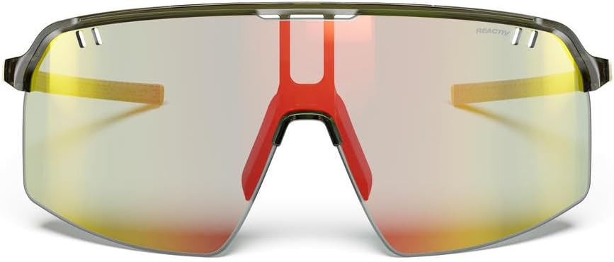 Julbo Intensity Performance Sunglasses for Men & Women w Full Venting, Panoramic View for Active Sports - 100% UV Protection