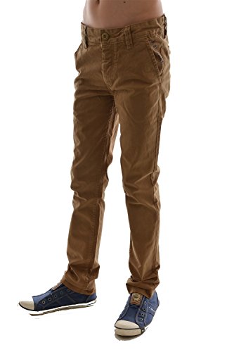 Pantalons Marron Blur Kaporal Garçon en coton confort