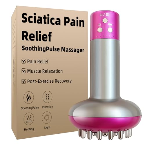 Yuonry Sciatica Pain Relief Devices &ndash; Deep Tissue Massager with Multi-Mode Technology, Heat...