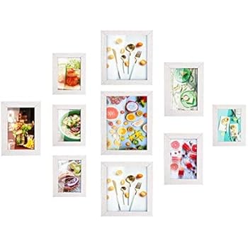 Quubik Design - Bilderrahmenset in bunten Frühlingsfarben - 5er Set