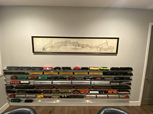 O Scale Train Display Shelf/Model Railroad Rail Shelf - Set Of 2 #TOP7