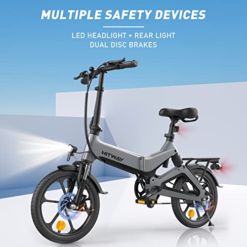 Alu Klapprad HITWAY E Bike Elektrofahrrad, 16 Zoll, E-Bike